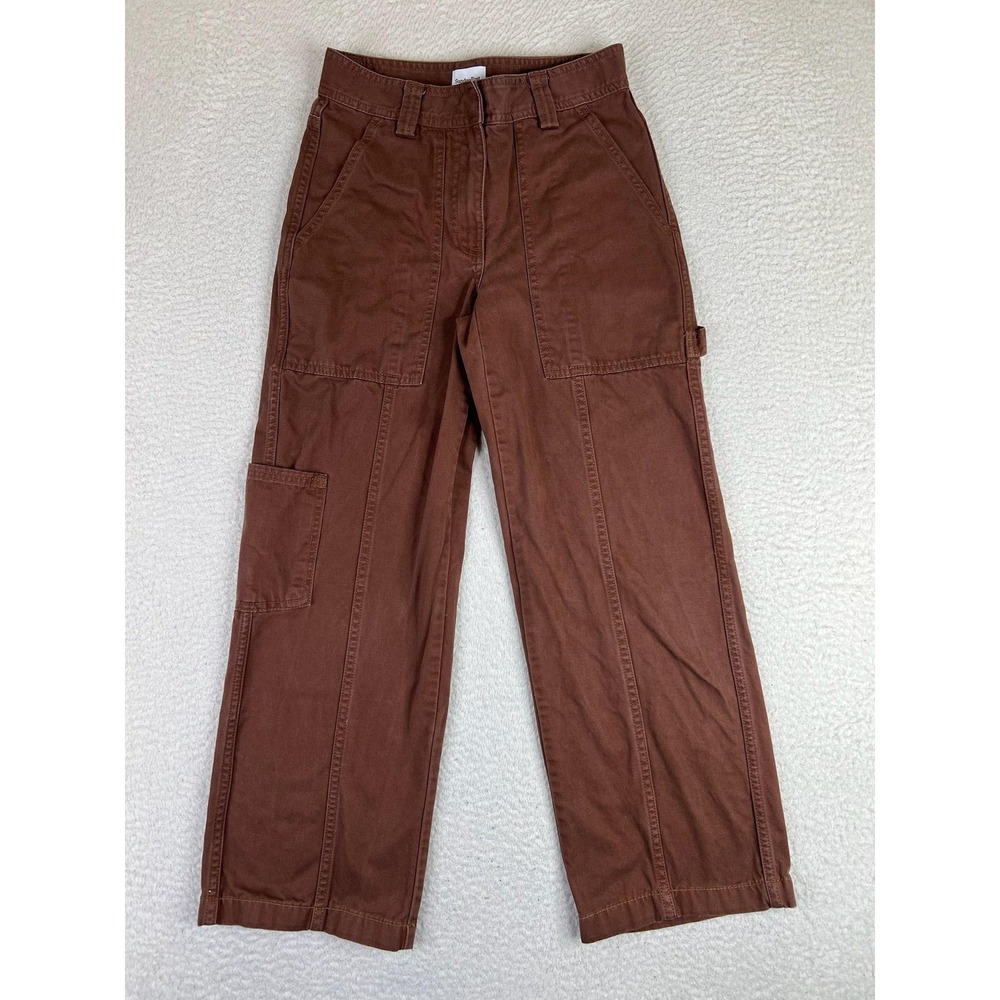 Aritizia Sunday Best Straight Leg Cargo Pants in Brown